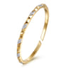 Demure - 14K Yellow Gold Diamond Bangle - 0.47 ct