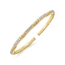 Demure - 14K Yellow Gold Diamond Bangle - 0.85 ct