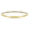 Demure - 14K Yellow Gold Diamond Station Bangle - 1.1 ct