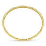 Demure - 14K Yellow Gold Diamond Station Bangle - 1.1 ct