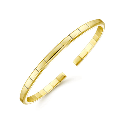 Demure - 14K Yellow Gold Open Cuff Bracelet