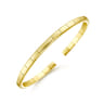 Demure - 14K Yellow Gold Open Cuff Bracelet