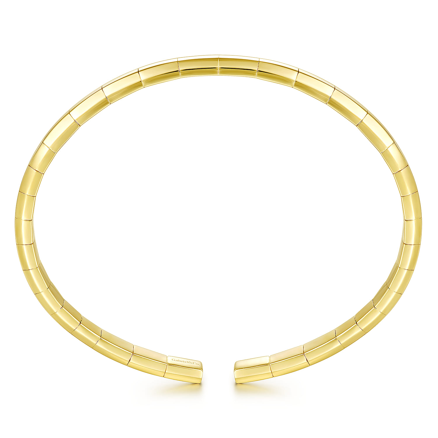 Demure - 14K Yellow Gold Open Cuff Bracelet - Shot 3