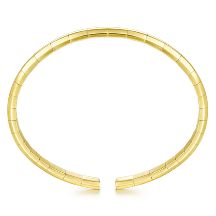 Demure - 14K Yellow Gold Open Cuff Bracelet