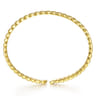 Demure - 14K Yellow Gold Plain Demure Bangle