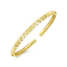 Demure - 14K Yellow Gold Pyramid Cuff Bracelet