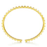 Demure - 14K Yellow Gold Pyramid Cuff Bracelet