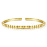 Demure - 14K Yellow Gold Pyramid Cuff Bracelet