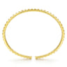 Demure - 14K Yellow Gold Pyramid Cuff Bracelet