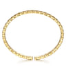 Demure - 14K Yellow Gold Quilt Pattern Cuff Bracelet