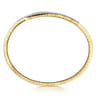 Demure - 14K Yellow Gold Split Bypass Diamond Bangle - 0.9 ct