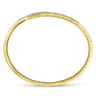 Demure - 14K Yellow Gold Split Bypass Diamond Bangle - 0.9 ct