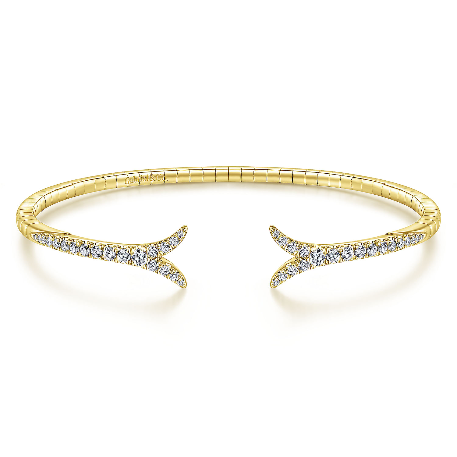 14k Yellow Gold Kaslique Bangle Bracelet. SKU: BG3912-62Y45JJ