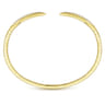 Demure - 14K Yellow Gold Split Diamond Spike Bangle - 0.5 ct