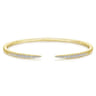 Demure - 14K Yellow Gold Split Diamond Spike Bangle - 0.5 ct