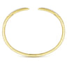 Demure - 14K Yellow Gold Split Diamond Spike Bangle - 0.5 ct