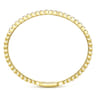 Demure - 14K Yellow Gold Square Set Diamond Bangle - 0.65 ct