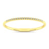 Demure - 14K Yellow Gold Square Set Diamond Bangle - 0.65 ct