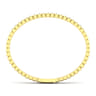 Demure - 14K Yellow Gold Square Set Diamond Bangle - 0.65 ct