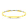 Demure - 14K Yellow Gold Square Set Diamond Bangle - 0.75 ct