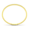 Demure - 14K Yellow Gold Square Set Diamond Bangle - 0.75 ct