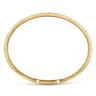 Demure - 14K Yellow Gold Two Row Diamond Closed Bangle Bracelet - 0.75 ct