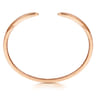 Demure - High Polished 14K Rose Gold Split Cuff Bracelet