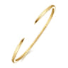 Demure - High Polished 14K Yellow Gold Open Bangle Bracelet