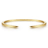 Demure - High Polished 14K Yellow Gold Split Cuff Bracelet