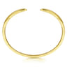 Demure - High Polished 14K Yellow Gold Split Cuff Bracelet