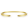 Demure - High Polished 14K Yellow Gold Split Cuff Bracelet
