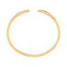 Demure - High Polished 14K Yellow Gold Split Cuff Bracelet