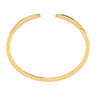 Demure - High Polished 14K Yellow Gold Split Cuff Bracelet