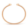 Demure - Split 14K Rose Gold Diamond Spear Bangle - 0.5 ct