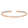 Demure - Split 14K Rose Gold Diamond Spear Bangle - 0.5 ct