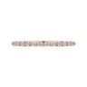 Straight Wedding Ring in 14k Rose Gold with Round Natural Diamond at Gabriel & Co.