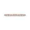 Straight Wedding Ring in 14k Rose Gold with Round Natural Diamond at Gabriel & Co.