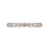 Straight Wedding Ring in 14k Rose Gold with Round Natural Diamond at Gabriel & Co.