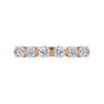 Straight Wedding Ring in 14k Rose Gold with Round Natural Diamond at Gabriel & Co.