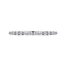 Straight Wedding Ring in 14k White Gold with Round Natural Diamond at Gabriel & Co.