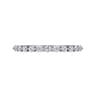 Straight Wedding Ring in 14k White Gold with Round Natural Diamond at Gabriel & Co.