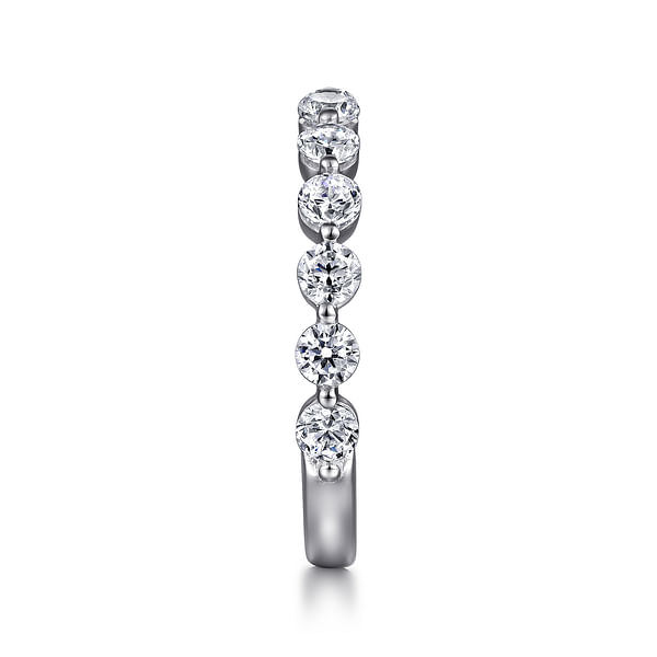 14K White Gold Single Prong Diamond Anniversary Band @ $3550. Shop ...