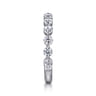 Straight Wedding Ring in 14k White Gold with Round Natural Diamond at Gabriel & Co.