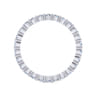 Eternity Band Wedding Ring in 14k White Gold with Round Natural Diamond at Gabriel & Co.