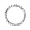 Eternity Band Wedding Ring in 14k White Gold with Round Natural Diamond at Gabriel & Co.