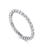 Eternity Band Wedding Ring in 14k White Gold with Round Natural Diamond at Gabriel & Co.