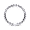 Eternity Band Wedding Ring in 14k White Gold with Round Natural Diamond at Gabriel & Co.