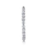 Eternity Band Wedding Ring in 14k White Gold with Round Natural Diamond at Gabriel & Co.