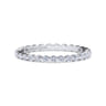 Eternity Band Wedding Ring in 14k White Gold with Round Natural Diamond at Gabriel & Co.