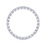 Eternity Band Wedding Ring in 14k White Gold with Round Natural Diamond at Gabriel & Co.